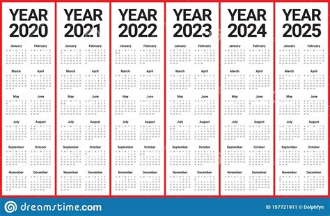 3 Year Calendar Printable 2021 2022 2023