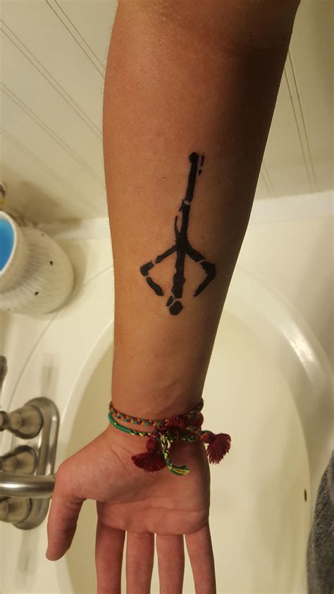 My First Tattoo And It Was The Mark Of The Hunter From Bloodborne