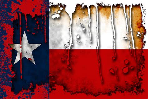 Grunge And Splatter Texas Flag Digital Art By David G Paul Fine Art
