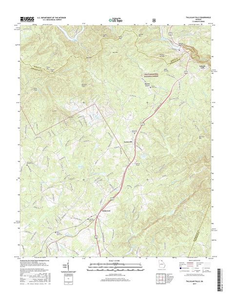 Mytopo Tallulah Falls Georgia Usgs Quad Topo Map