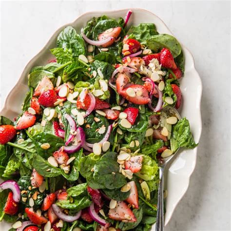 Spinach And Strawberry Salad With Poppy Seed Dressing Americas Test