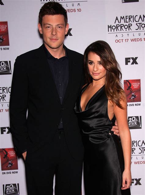 Lea Michele Cory Monteith S Red Carpet PDA Marie Claire UK