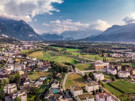 Vaduz Town - View From Above Editorial Stock Image - Image of europe ...