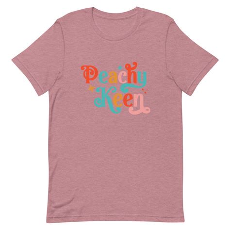 Peachy Keen Retro Shirt Women Graphic T Shirt Cute T Shirts Etsy