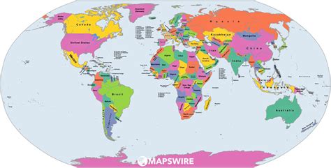 Political World Map With Countries Pictures To Pin On Pinterest Pinsdaddy