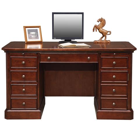 Winners Only Canyon Ridge Transitional 57 Double Pedestal Desk With