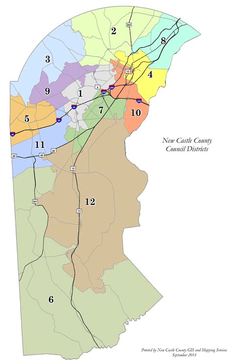 Council Districts New Castle County De Official Website
