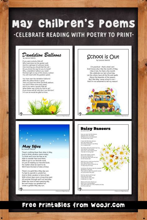 Printable Kids Poems For The Month Of May Woo Jr Kids Activities