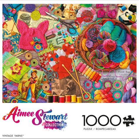 Buffalo Games Aimee Stewart Vintage Yarns 1000 Pieces Jigsaw Puzzle