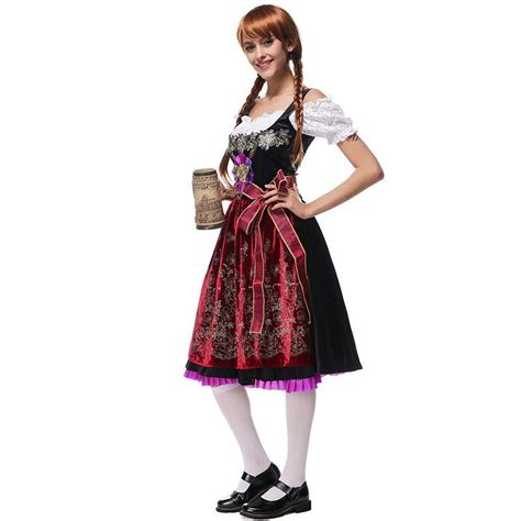 German Oktoberfest Beer Girl Dress Barmaid Clothes Sexy Wench Party