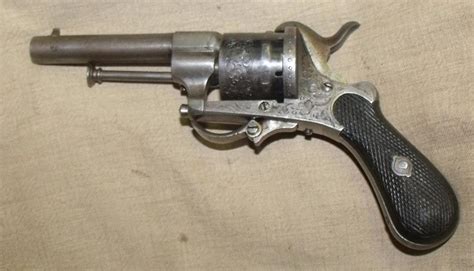Belgian Pinfire Revolver 30 Cal 75mm Civil War Era For Sale At