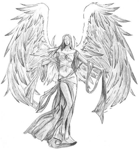 Guardian Angel By Laaqueel Drawing Images Art Drawings Sketches Cute
