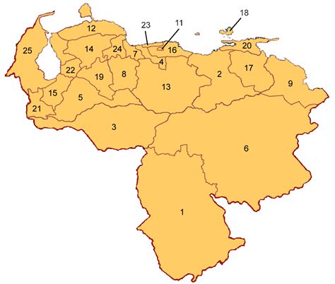 Sint Tico Foto Mapa De Venezuela Y Sus Estados Actualizar