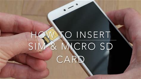 How To Insert Sim And Micro SD Card In A Xiaomi Redmi X YouTube