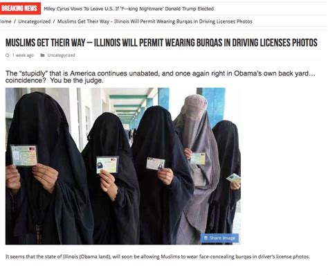 Fake News Claims Muslims Can Wear Burqas In Drivers License Photos