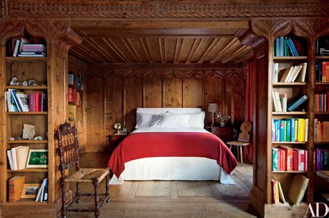 Studio Peregalli Creates A Rustic Home In The Swiss Alps Bedroom