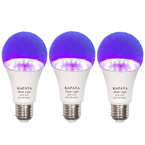Buy Uv Black Light Bulb 9w Led Ultra Violet A60 Blacklights E27 Midium