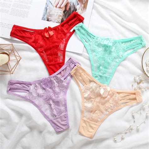 Buy Hot Sexy Lingerie Womens Panties Lace Floral