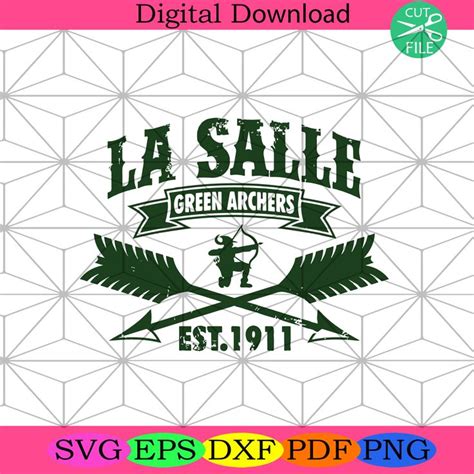 The La Salle Green Archery Logo Is Shown