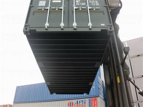 20 Hc Green Ral 6007 Shipping Containers