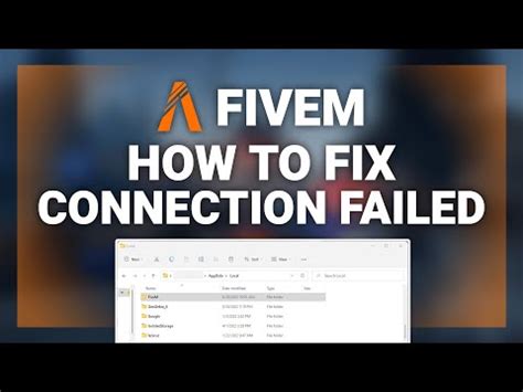 Fivem How To Fix Connection Failed Error Complete Tutorial