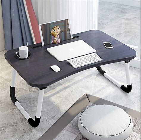 Smart Fashion Foldable Wooden Laptop Bed Tray Table Multifunction Lap