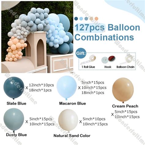 Pcs Balloon Garland Arch Kit Baby Shower Decorations Boy Etsy
