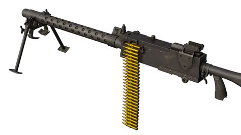Second Life Marketplace Full Perm Scripted M1919 Browning Machine Gun