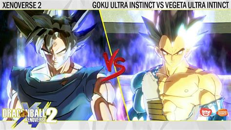 Ultra Instinct Goku Vs Ultra Instinct Vegeta Dragon Ball Xenoverse 2