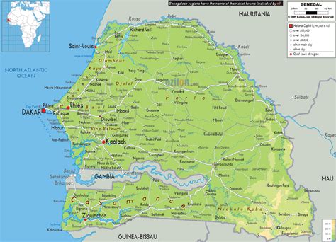 Senegal Mapas Geográficos Do Senegal Enciclopédia Global™