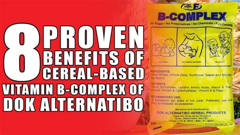 Kelebihan vitamin b complex dari shaklee? 8 Proven benefits of cereal-based vitamin B-complex of Dok ...