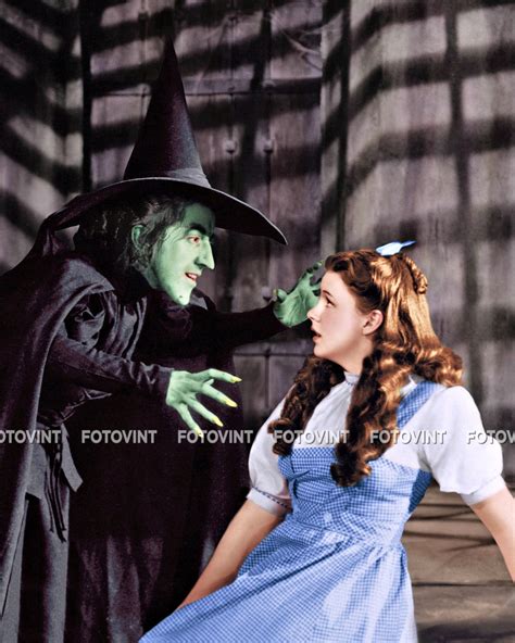 The Wizard Of Oz Dorothy Wicked Witch Photo Picture Movie Judy Etsy Uk
