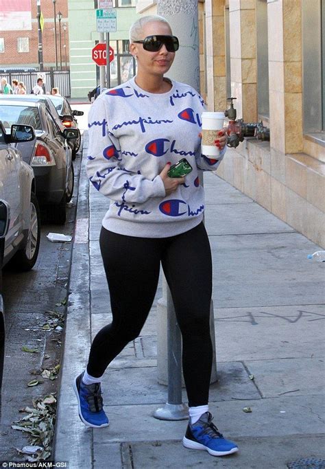 Amber Rose Shows Off Her Curves As She Heads To Dwts Practice Black
