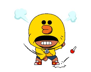 Lou is a cool guy, literally! LINE Stickers BRAWL STARS × LINE FRIENDS Free Download ...