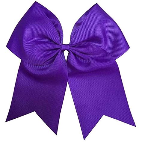 Cheer Bow For Girls 7 Large Hair Bows With Ponytail Holder You Pick C