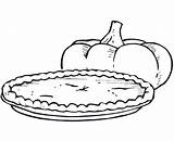 Pie Coloring Apple Printable Pumpkin Template sketch template