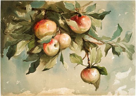 Apples Painting Friday Freebie Graphicsfairy Jpeg Image 1800 ×