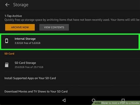 Es file explorer is not strictly needed as ezpdf viewer will scan your drives. How to Add a PDF to a Kindle (with Pictures) - wikiHow