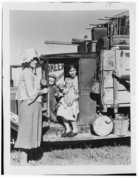 Dorothea Lange Drought Refugees From Oklahoma Dust Bowl Photo
