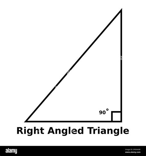 Gráfico Vectorial Monocromo Simple De Un Triángulo En ángulo Recto
