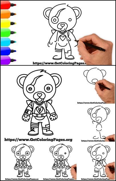 How To Draw Cuddle Team Leader Chibi Fortnite Team Leader Drawing