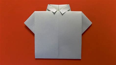 How To Make Paper Shirt Diy Origami Paper Crafts Youtube