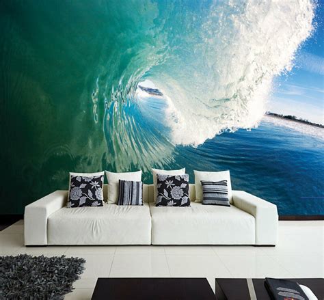 Wall Removable Sticker Ocean Perfect Wave Sea Water Vinyl