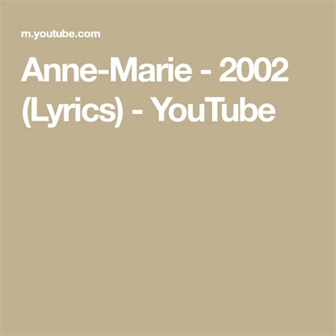 2002 lirik lagu mp3 download from lagump3downloads.net. Lirik Lagu 2002 Anne Marie - Gambar Ngetrend dan VIRAL