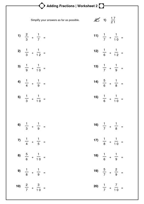We have a nice variety of high quality, printable worksheets that are perfect for teaching children the basics of fractions. Math-aids.com fractions worksheet answers - statementwriter.web.fc2.com