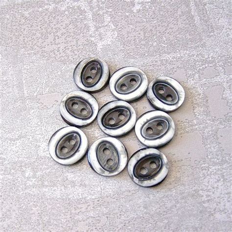 Pearly Gray Buttons 13mm 12 Inch Luminescent Grey Vintage Etsy