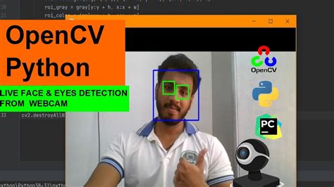 Eyes And Face Detection Using Opencv And Python In Pycharm Ide Youtube