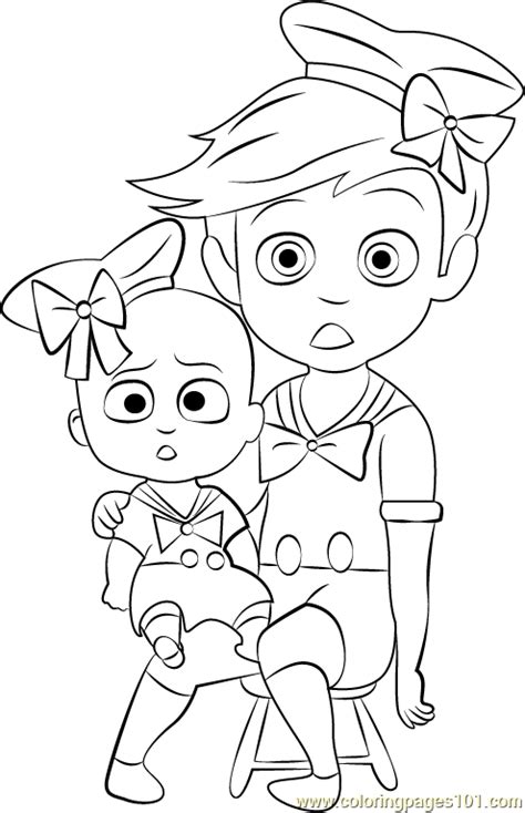 Boss Baby Costume Coloring Page Free The Boss Baby Destiné Coloriage