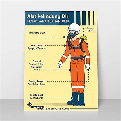 Gratis Safety Poster Alat Pelindung Diri Penanganan Bahan Kimia
