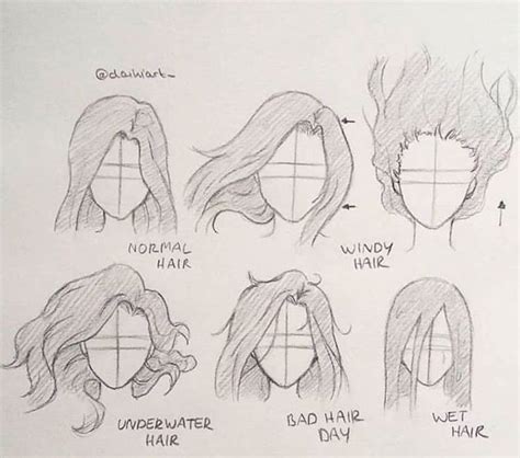 30 Amazing Hair Drawing Ideas Inspiration With Images How